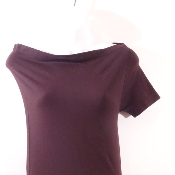 Helmut Lang Asymmetric Tube Tank Top Sz XS NWT 125 Berry - Picture 6 of 6